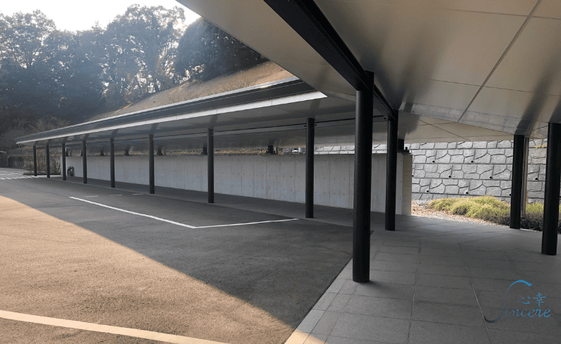 越生斎場 外の着棺所