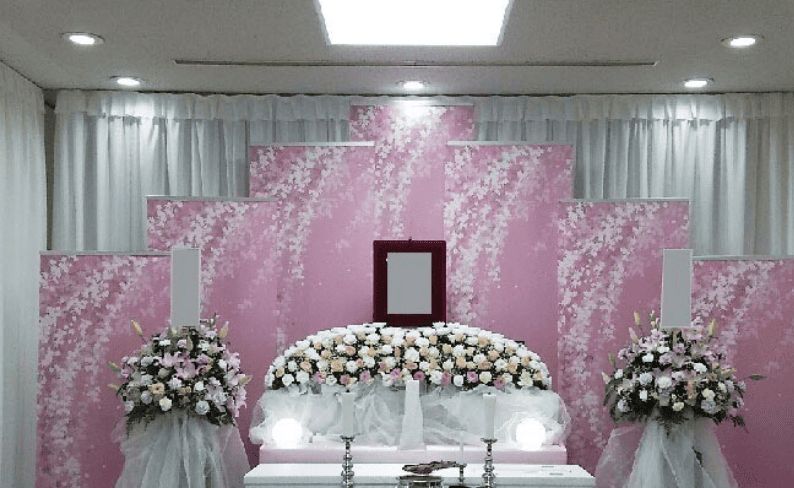 一日葬プラン祭壇