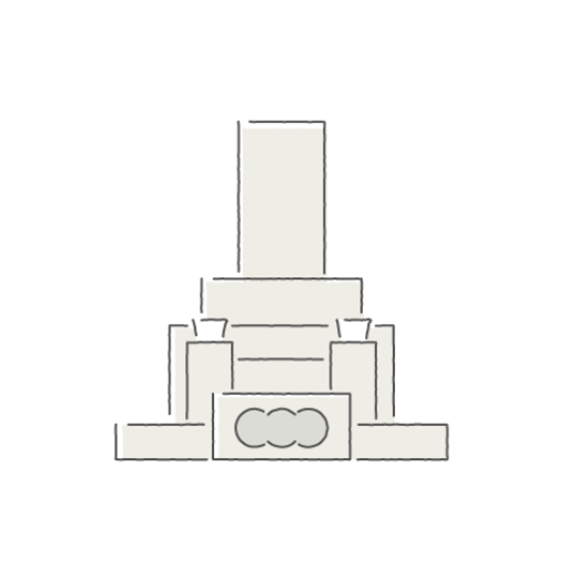 お墓のイラスト