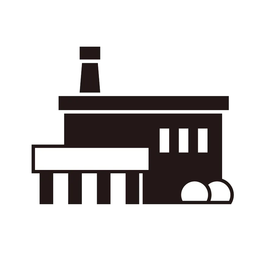 火葬場のアイコン